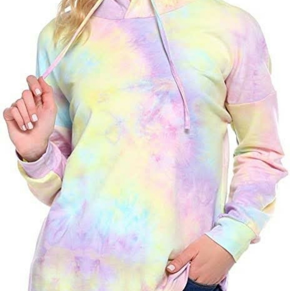 Tie Dye Hoodie Sweatshirt - Picture 4 of 10